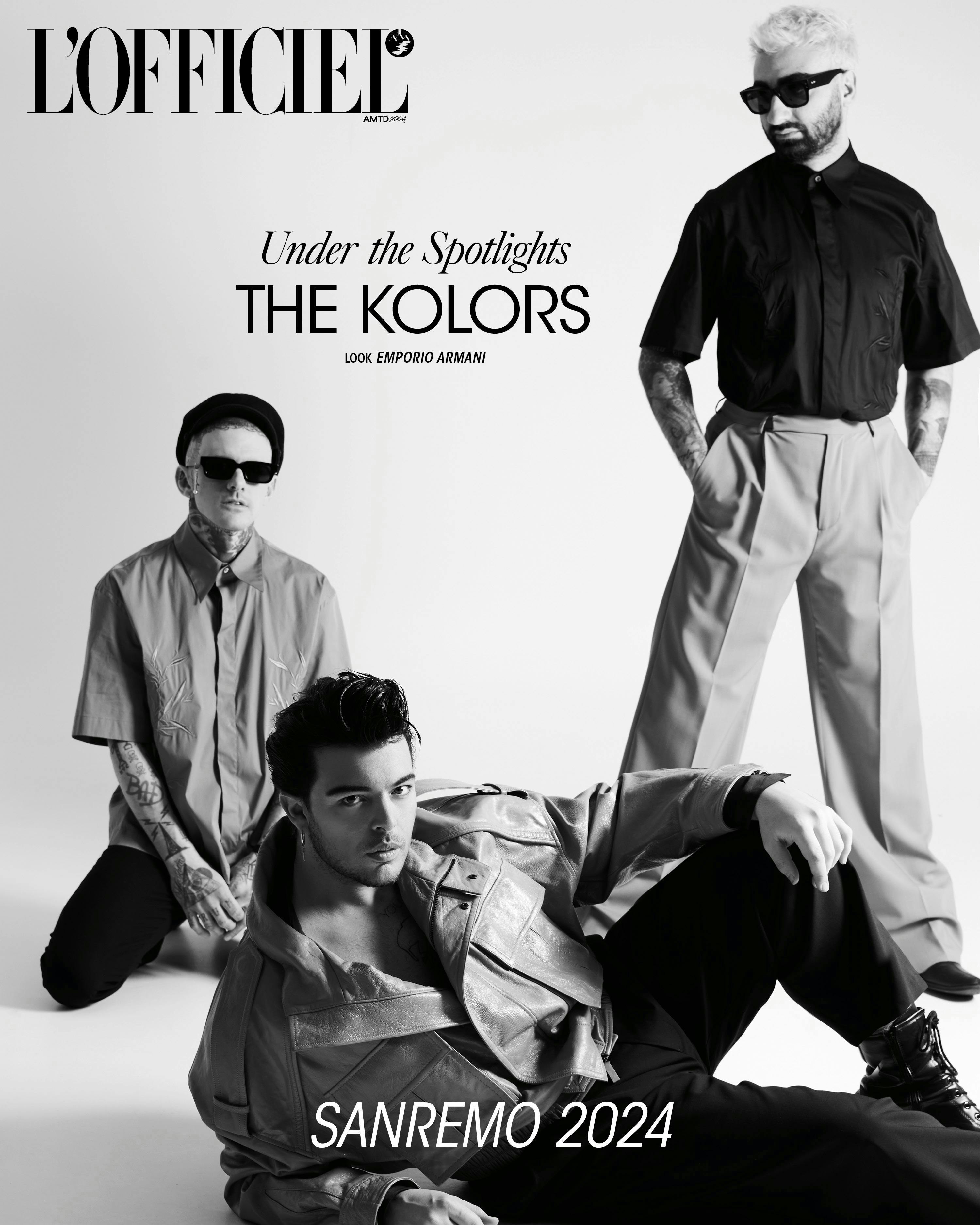 The Kolors in cover indossano total look EMPORIO ARMANI