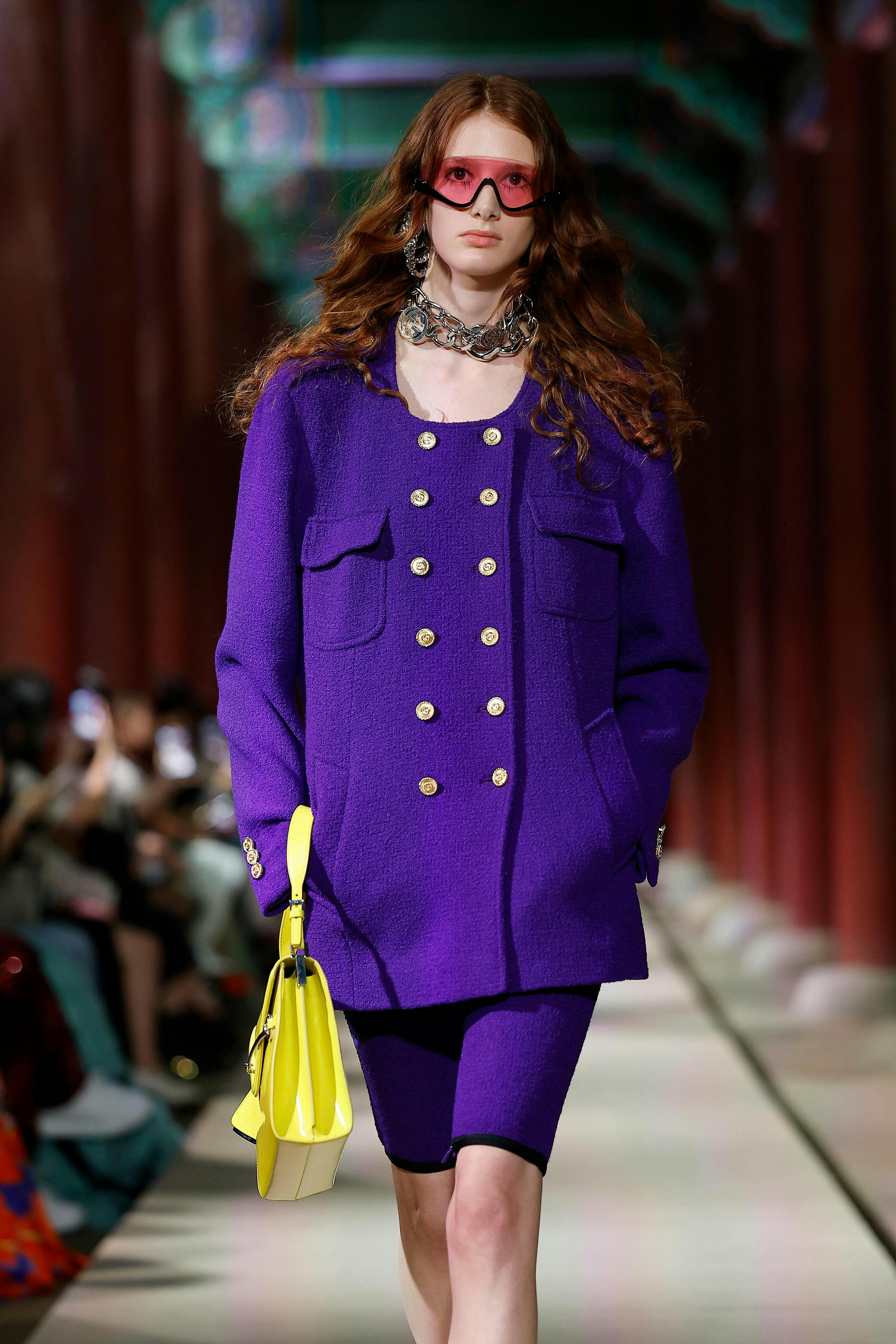 seoul fashion bag handbag adult female person woman long sleeve coat necklace