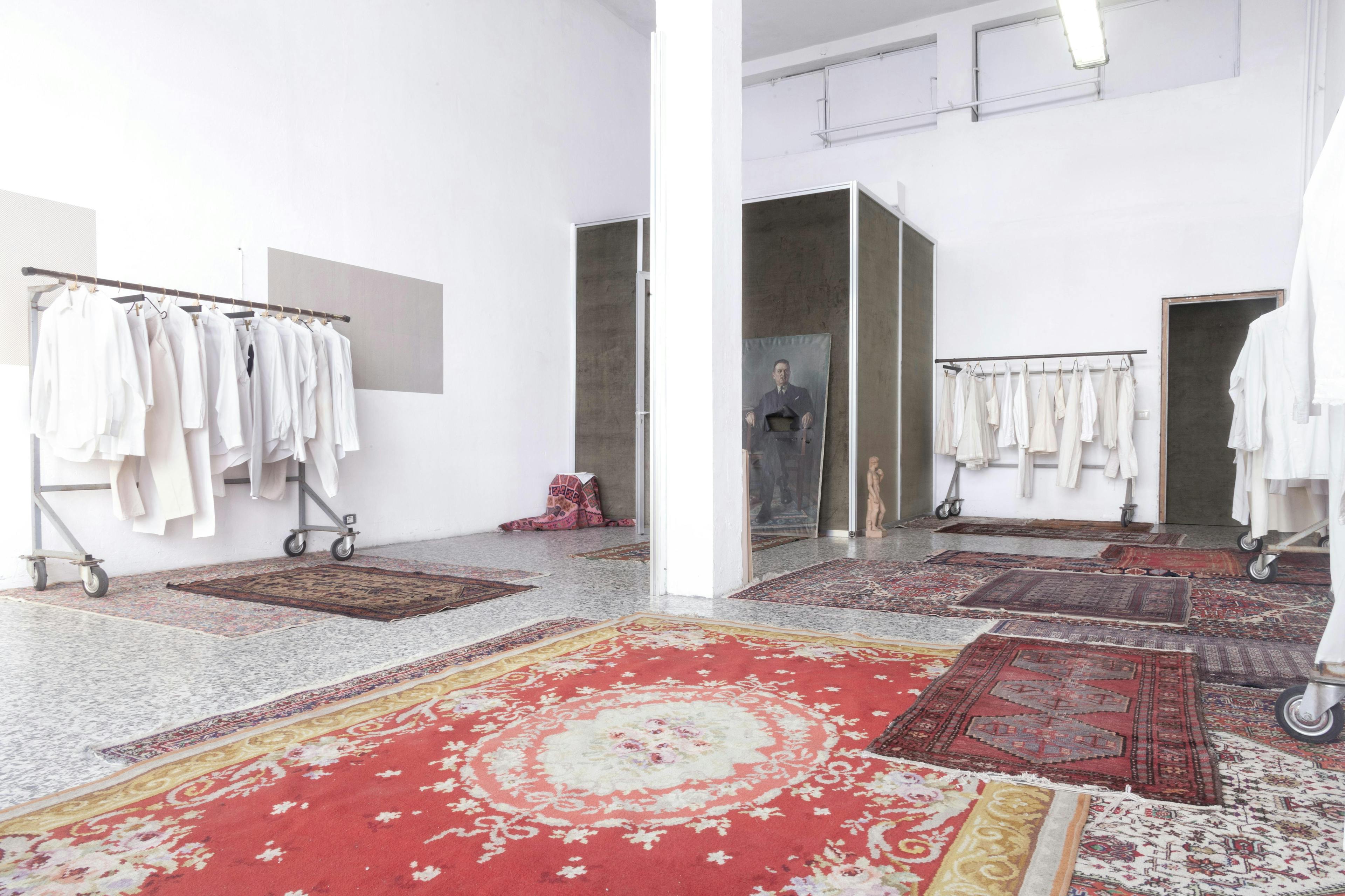 home decor floor flooring dressing room indoors room person rug furniture