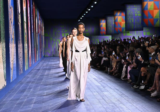 Christian Dior la sfilata haute couture 2024-25 alla Paris Fashion Week (Getty Images)