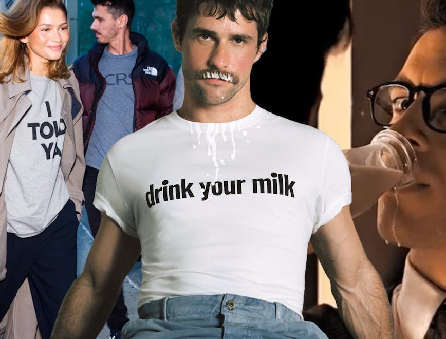 Loewe e The Shameless Fund, la t-shirt "Drink Your Milk" in edizione limitata (Courtesy Loewe)