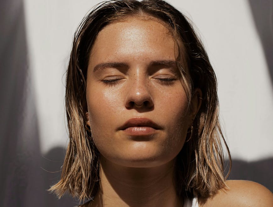 head person face neck adult female woman skin photography portrait