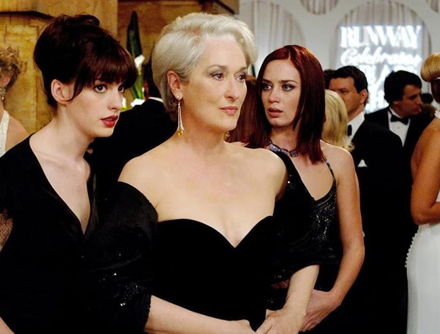 Anne Hathaway, Meryl Streep e Emily Blunt ne "Il Diavolo veste Prada" (21st Century Fox/The Walt Disney Company/Everett Collection)