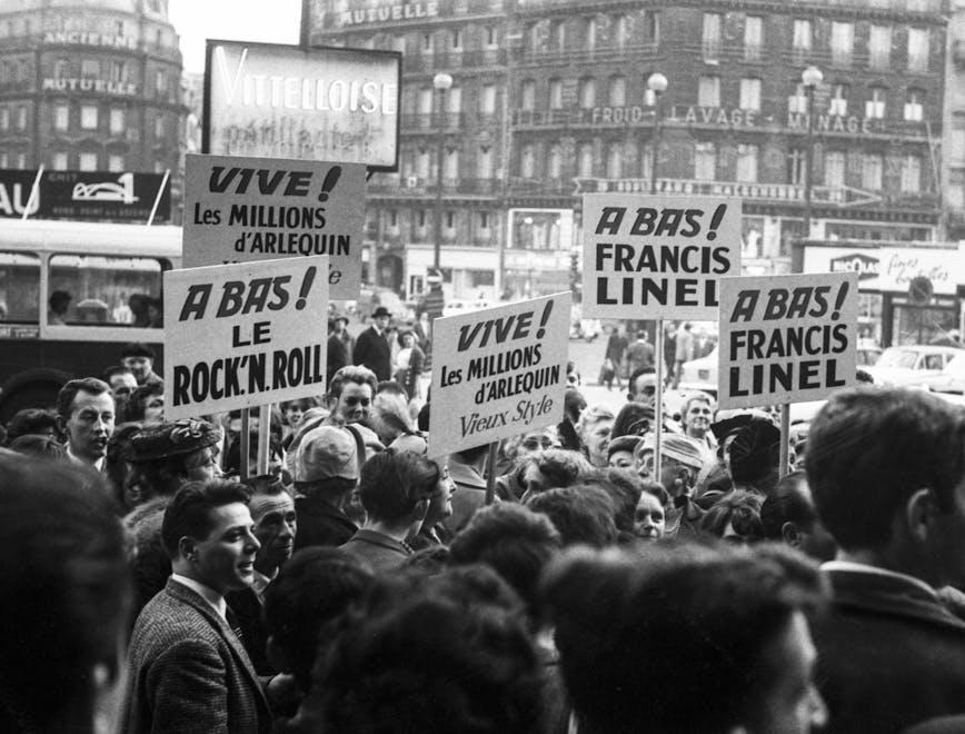 Manifestazioni in Francia contro il rock'n'roll e Francis Linel nel 1961 (Get