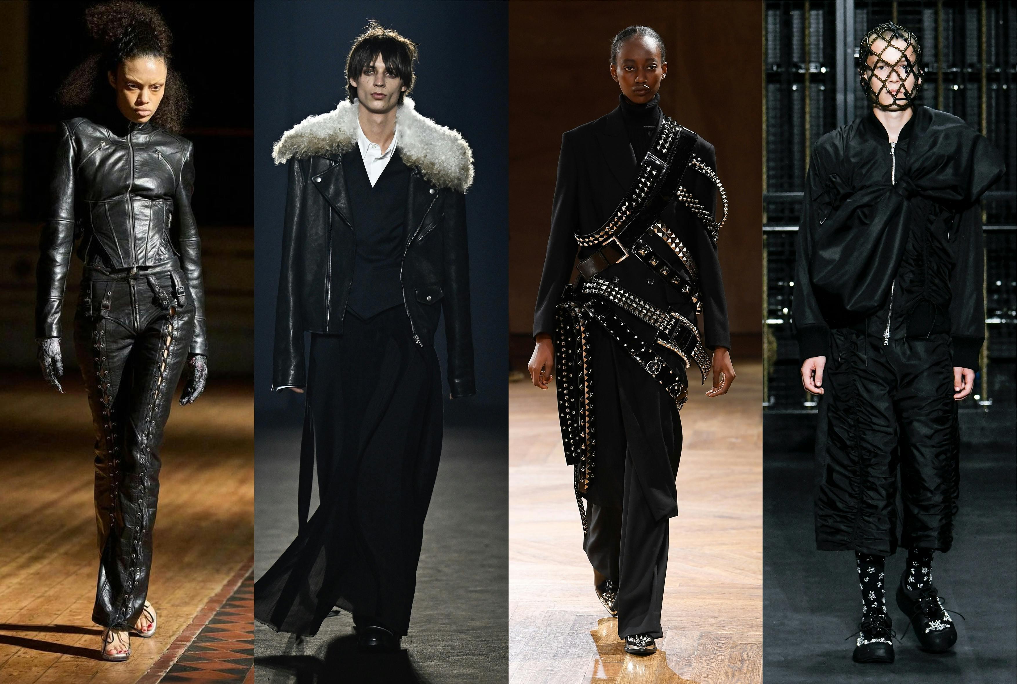 In ordine: Dilara Findikoglu, Ann Demeulemeester, Junya Watanabe, Simone Rocha (Getty Images)