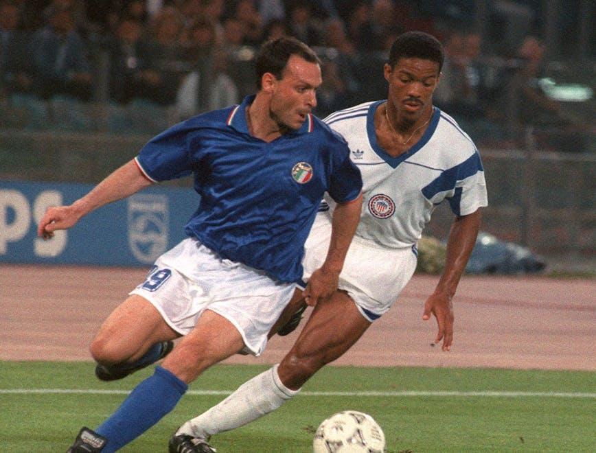 Totò Schillaci durante Italia '90 (Getty Images)