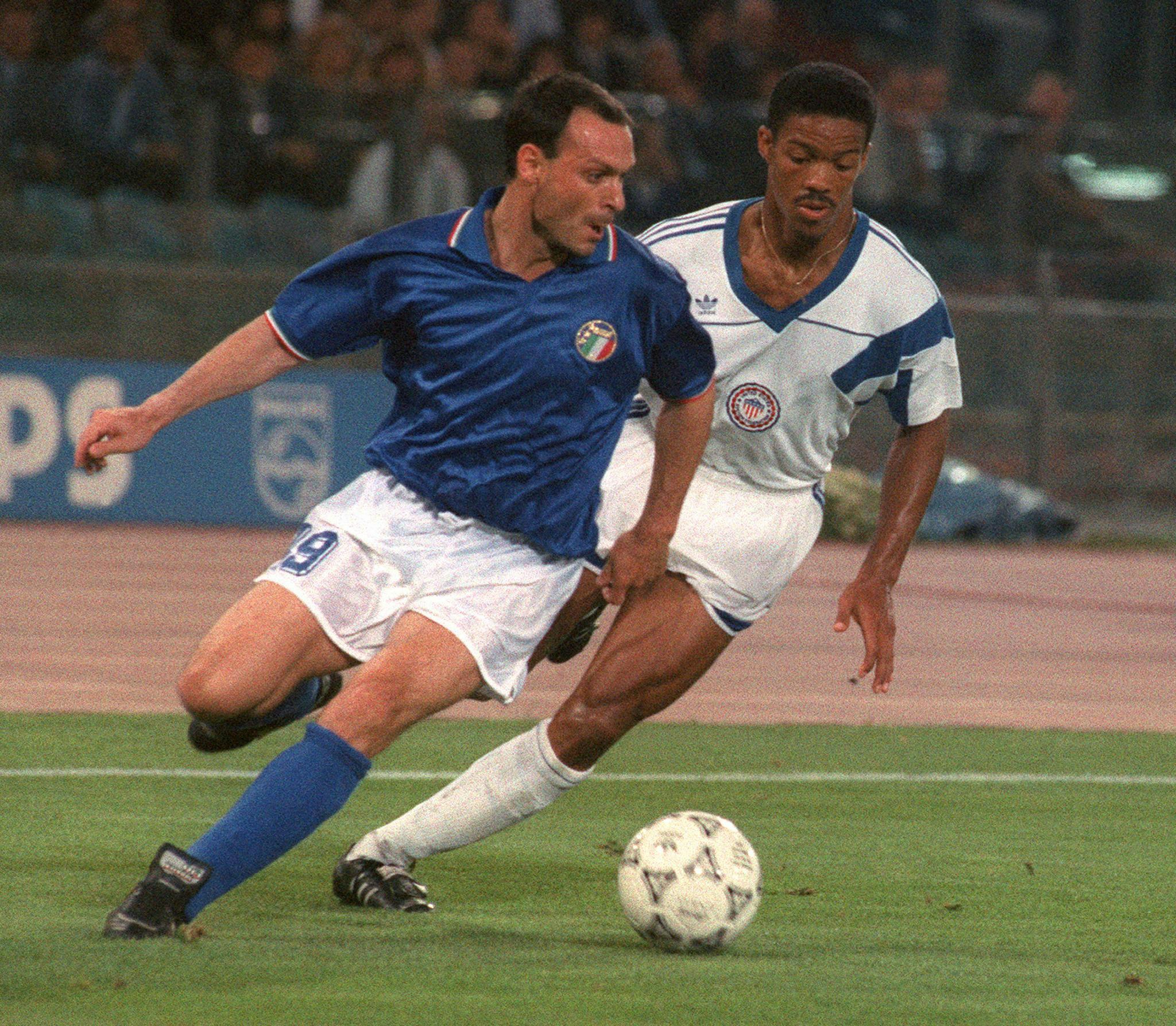 Totò Schillaci durante Italia '90 (Getty Images)